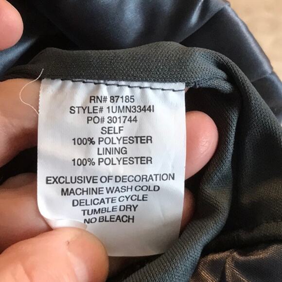 Ruby Rox Strapless Gray Silky Dress - Size Small NWT - Picture 7 of 7